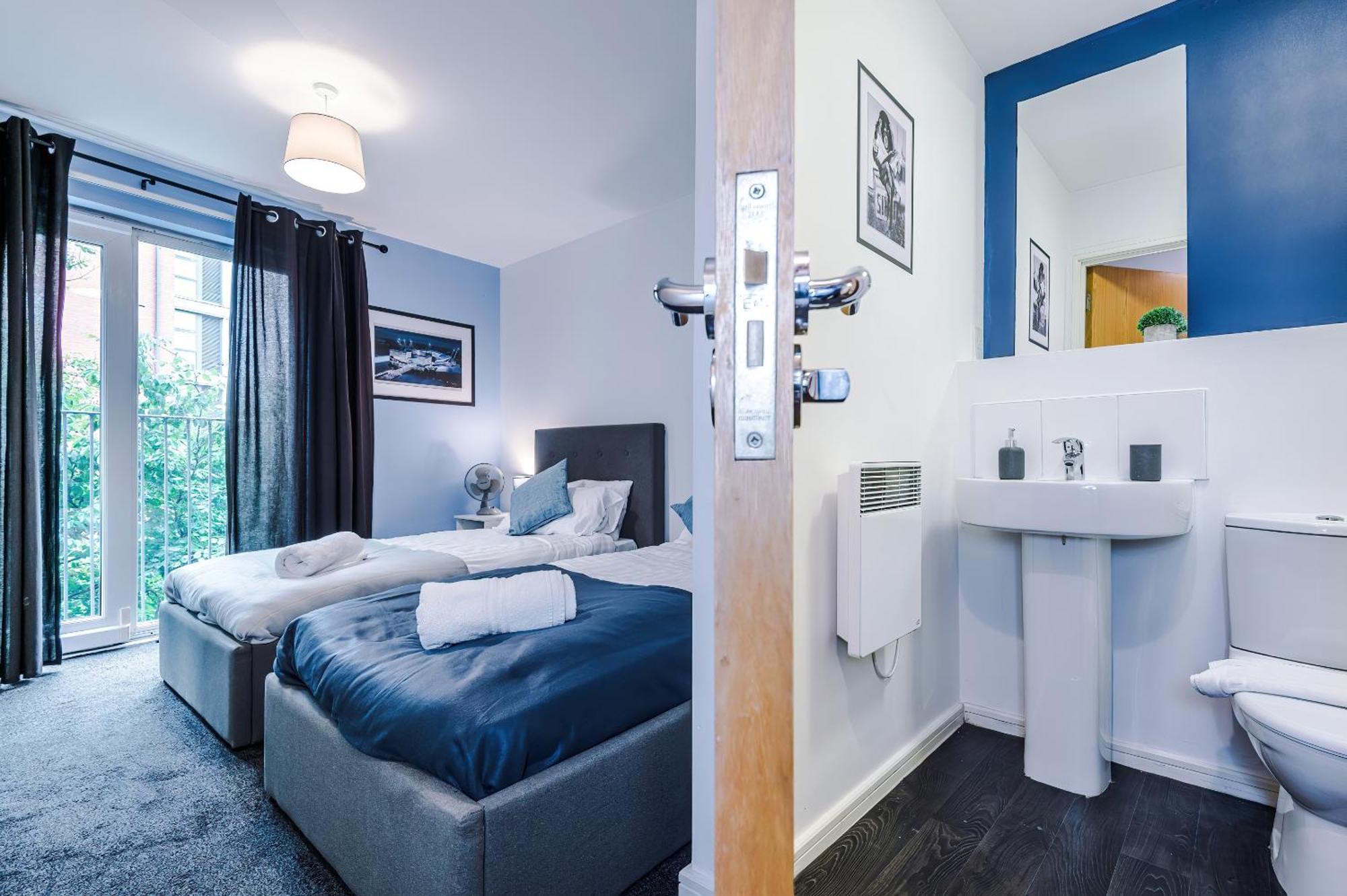 2 Bed Apartment With Balcony Private Parking Near Etihad Stadium, Coop Live Manchester Exterior photo